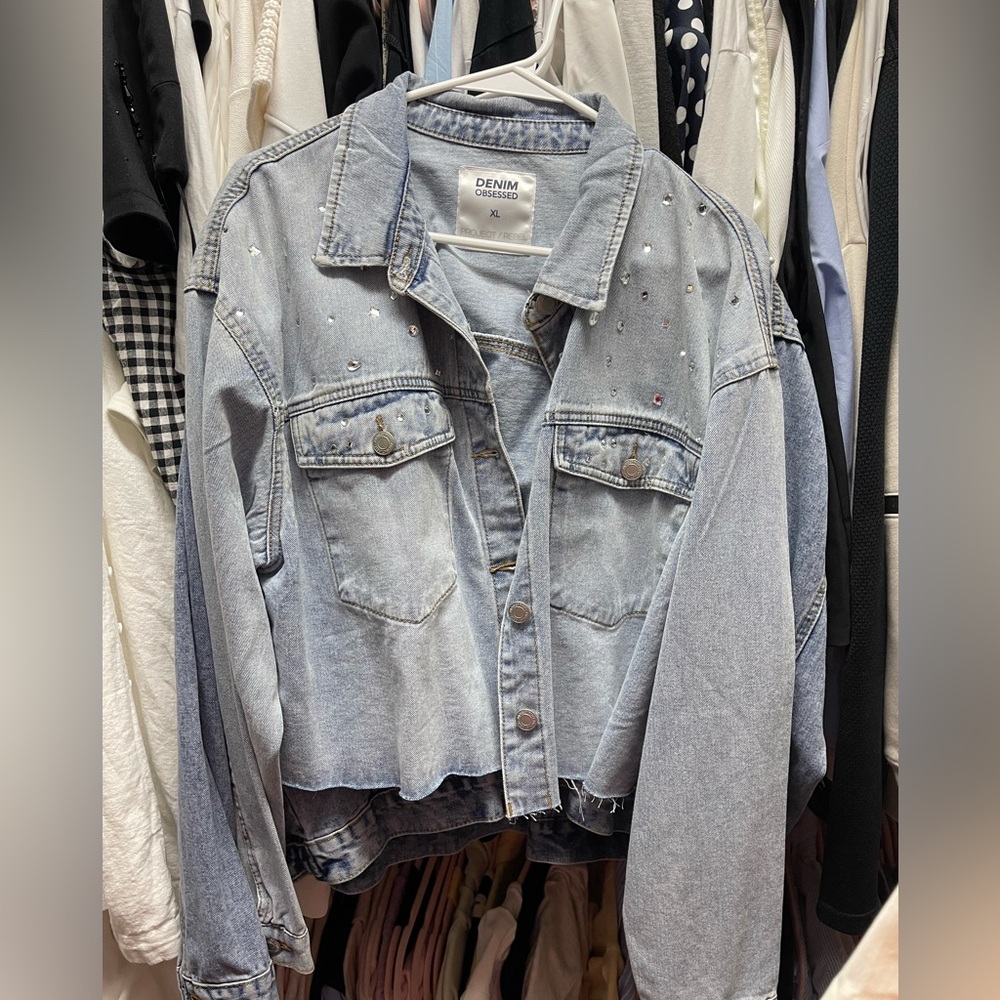 Jeweled Denim Jacket